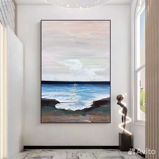 Стильная картина маслом море