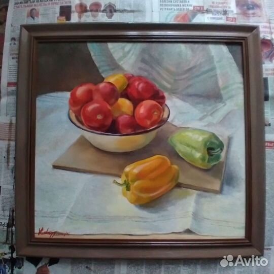 Картина маслом Урожай