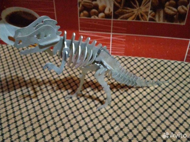 Конструктор динозавр металл