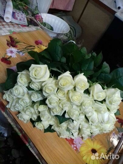 Цветы розы букет