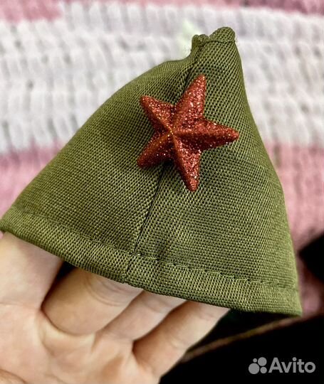 Пилотка и галстук детские темно-зеленые