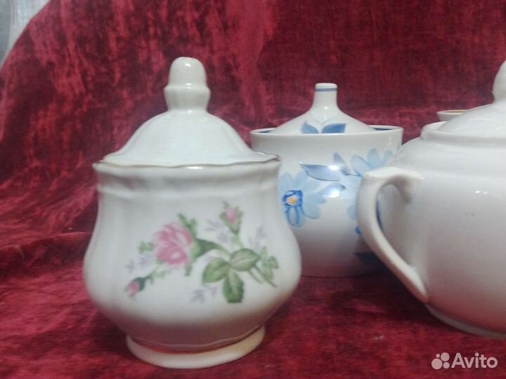 Чайная пара СССР и сахарницы