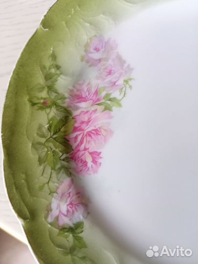 Старинные тарелки фарфор Кузнецов