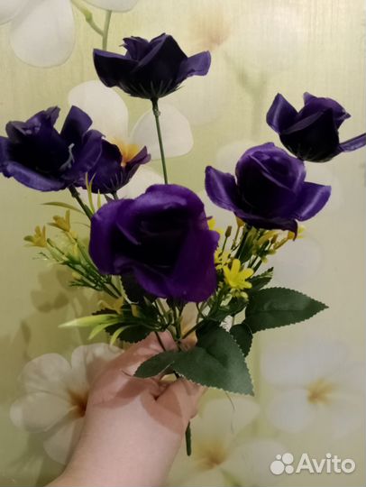 Искусственные цветы, розы букет