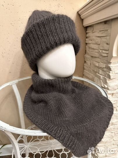 Шапка такори и снуд уголок