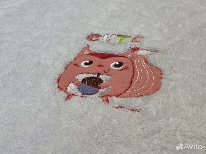 Плед детский плюшевый