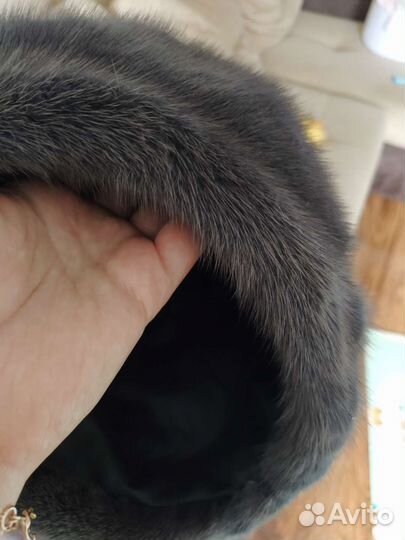 Шапки норковые берет