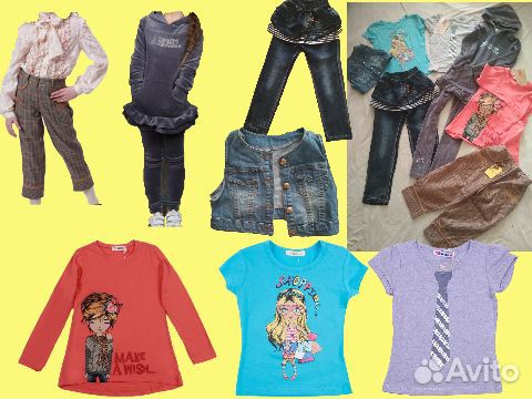 Пакеты новых и б/у вещей 122 размера на любой вкус