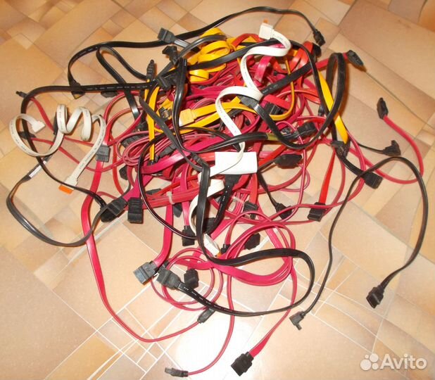 SATA кабеля (Сата шлейф) 50шт