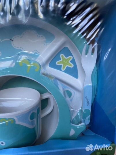 Набор детской посуды новый