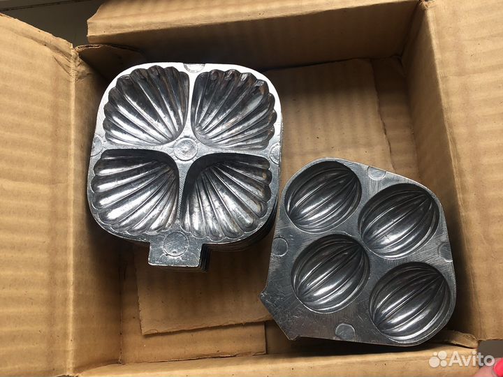 Новый набор форм для печенья орех ракушка СССР