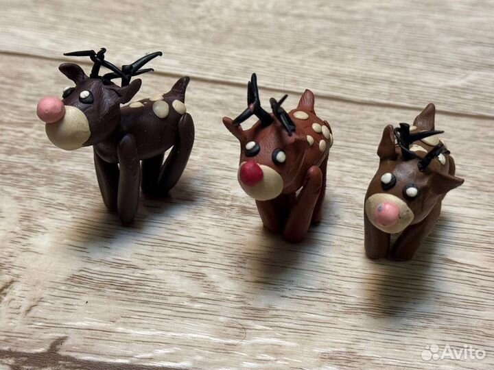 Животные и полелки из пластилина