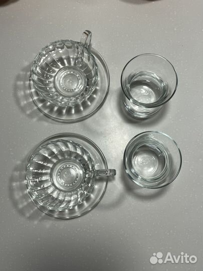 Армуды для чая и винтажные стеклянные чашки