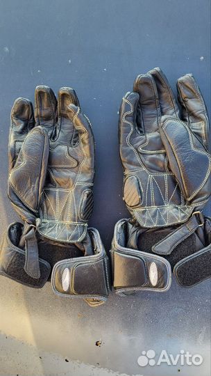 Мотоперчатки кожаные