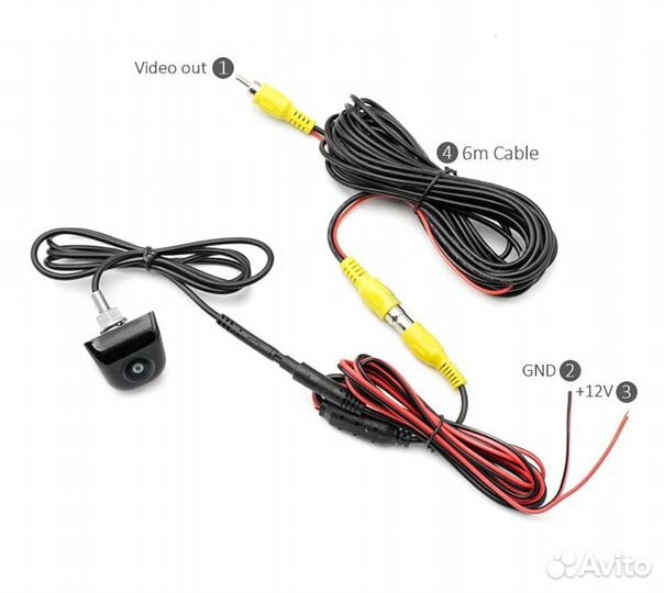 Камера заднего вида 1080 Sony AHD широкоугольная