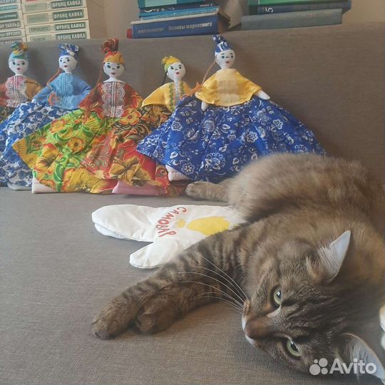 Кукла-грелка и варежка для чаепития у самовара