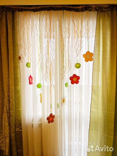 Комплект для детской. Шторы. Покрывало