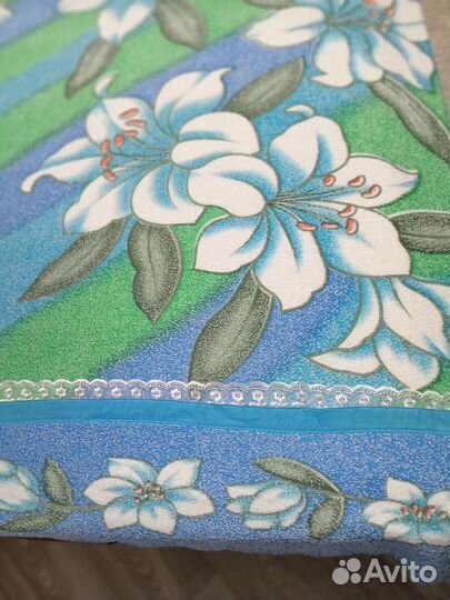 Простынь махровая новая