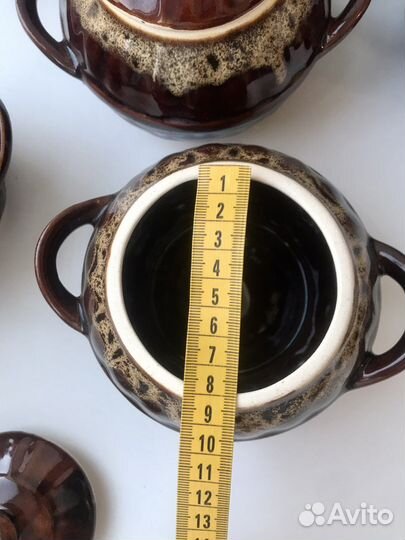 Горшок для запекания, глиняный 6 шт