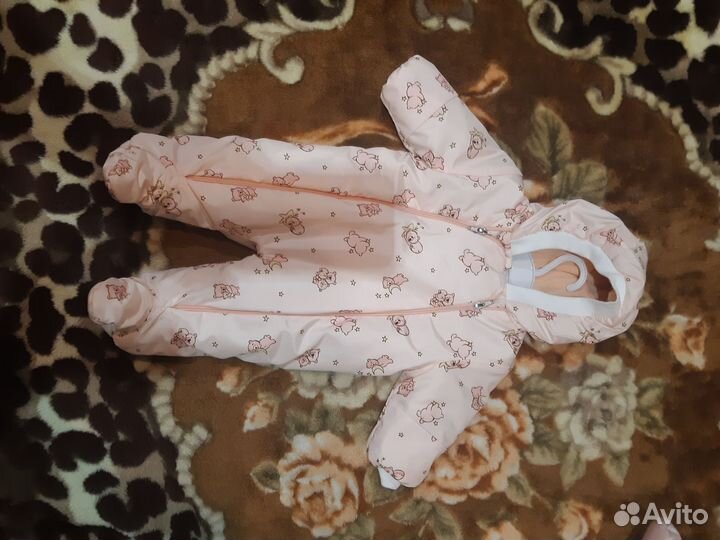 Зимний комбинезон для девочки 62,68,74