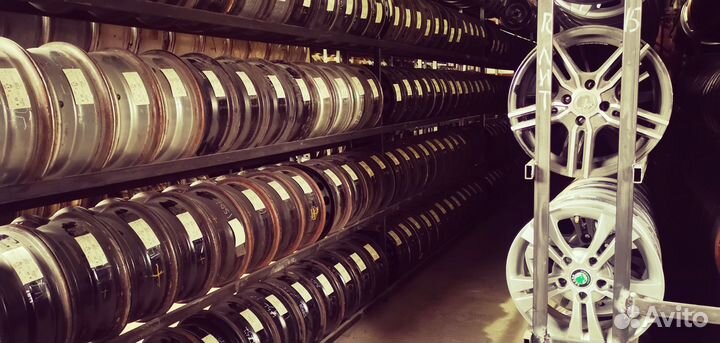 2507) Диск ориг штамп R15 volkswagen 5х100 1шт