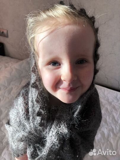 Оренбургская пуховая косынка Ручная вязка