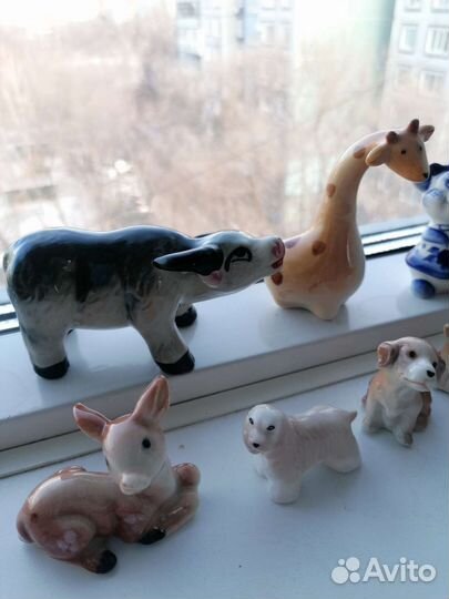 Фигурки животных фарфор