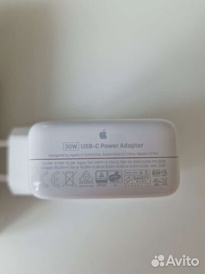 Зарядное устройство Apple USB-C 30W White