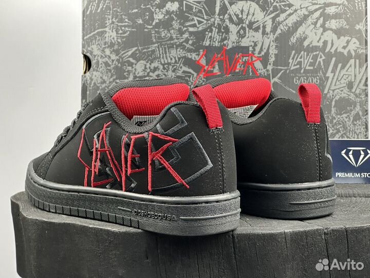 Кроссовки DC x Slayer CT Graffik Shoes Black Red