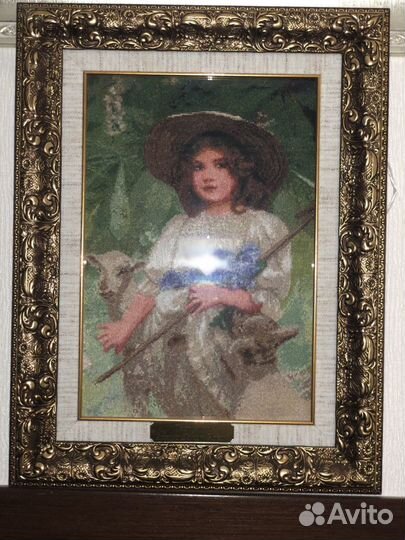 Картина «Пастушка», А.Д.Элсли. Крымский пейзаж. Ру