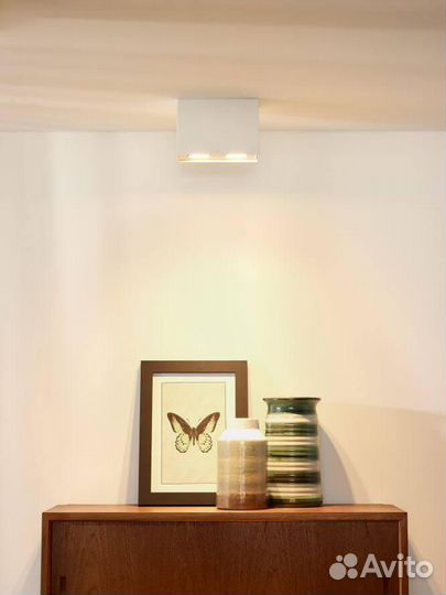 Светильник накладной металлический 2 лампы