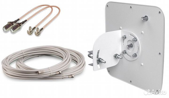 Антенна 4G BAS-2324 15F 2*10м + 2шт F-TS9