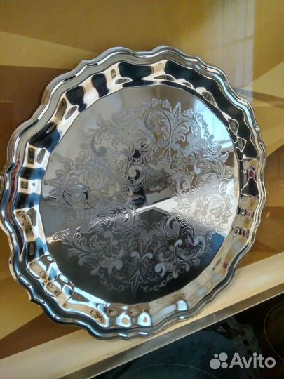Новый поднос мельхиоровый, Кольчугино, СССР