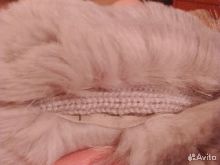 Шапка вязанная норка