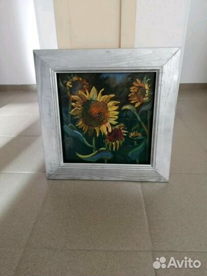 Картина масло, картон