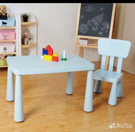 Стол и стул стулья IKEA икея маммут