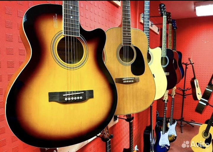 Акустическая гитара Elitaro + чехол