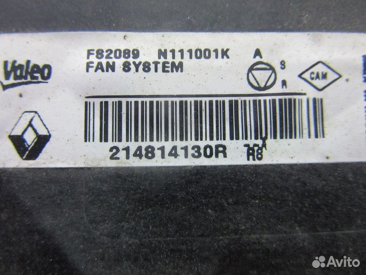 Вентилятор радиатора Renault Duster