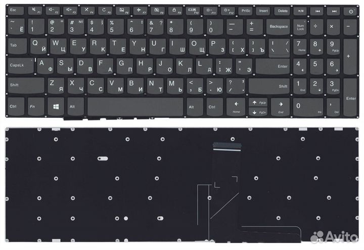 Клавиатура Lenovo IdeaPad 320-15ABR черная