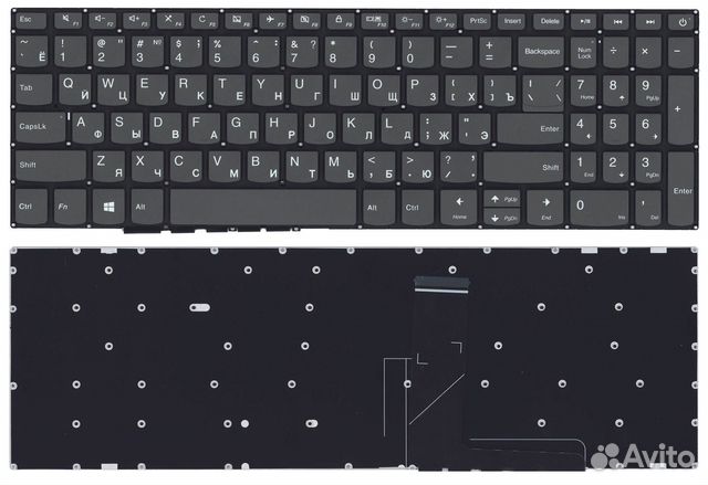 Клавиатура Lenovo IdeaPad 320-15ABR черная