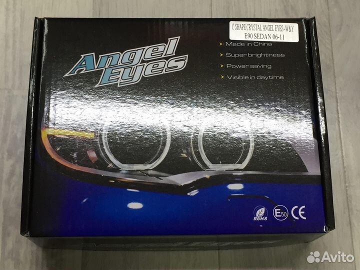 Ангельские глазки Crystal BMW E90 (Двухцветные)