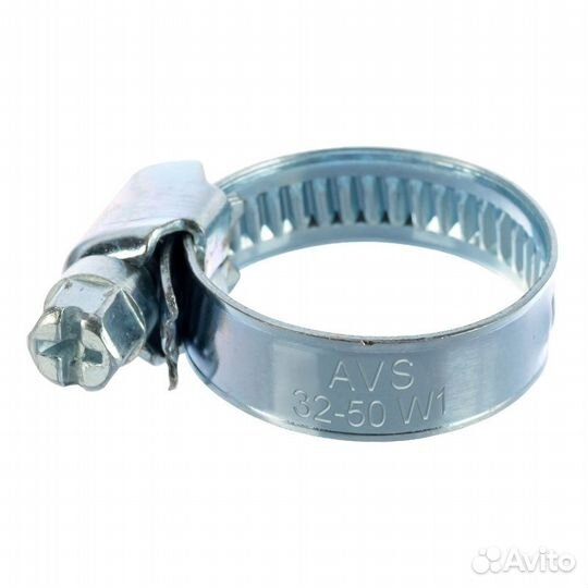 Хомут червячный AVS CM 32-50/9 оцинкованный (600/5