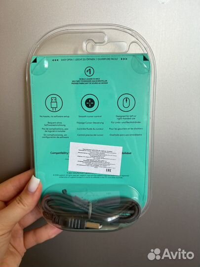 Мышь logitech m100