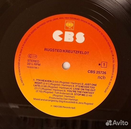 LP Rugsted / Kreutzfeldt – Sold Out /Holland 1984