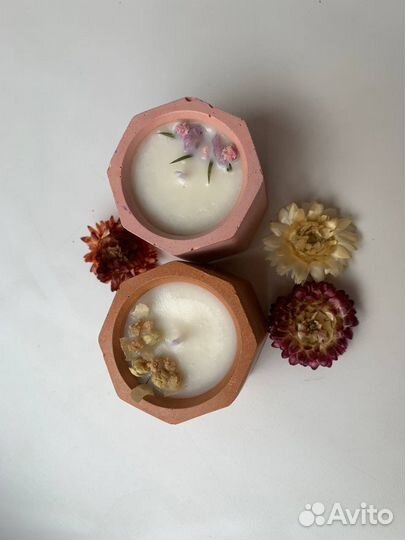 Ароматическая свеча ручной работы