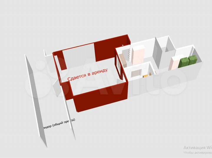 Торговая площадь, 21.41 м²