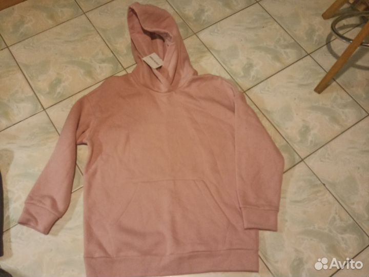 Худи толстовка футур пыльная роза оверсайз