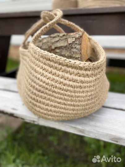 Корзина из джута