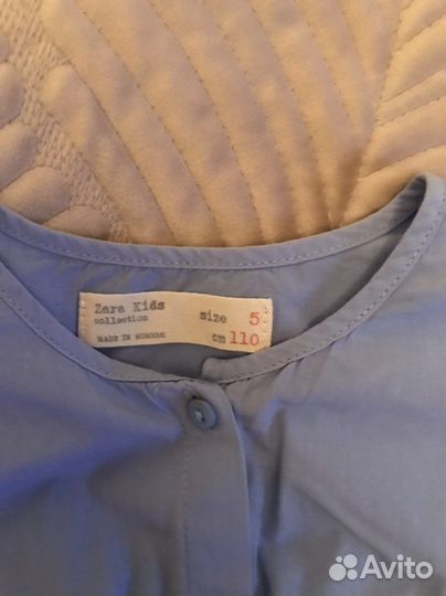 Рубашка zara для девочки 110