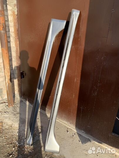 Накладки на пороги mitsubishi lancer 10